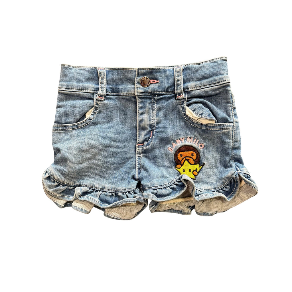 BAPE Kids Baby Milo frill shorts