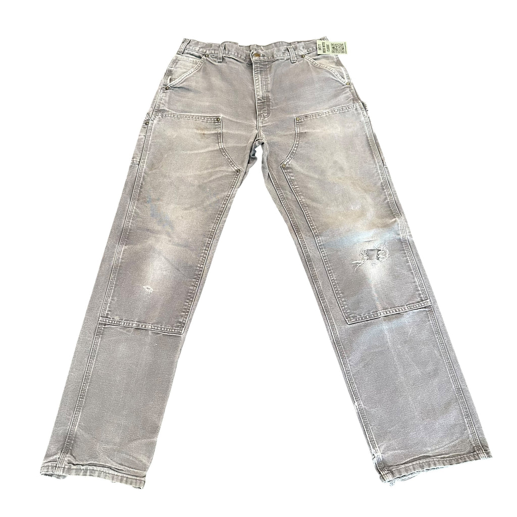 Vintage Carhartt Double Knee Grey Pants (34)