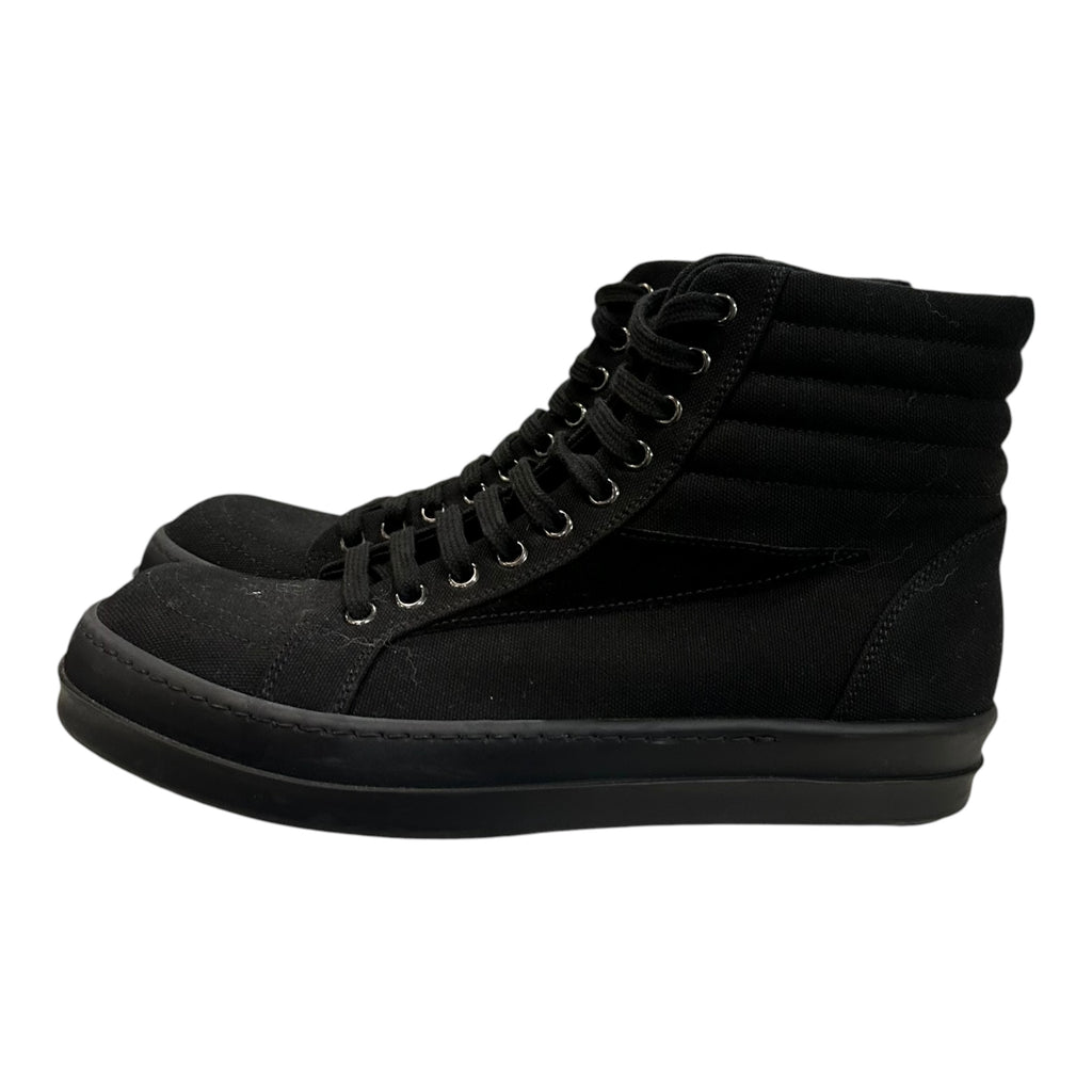 Rick Owens Black/Black Vintage Sneakers High (No Box)