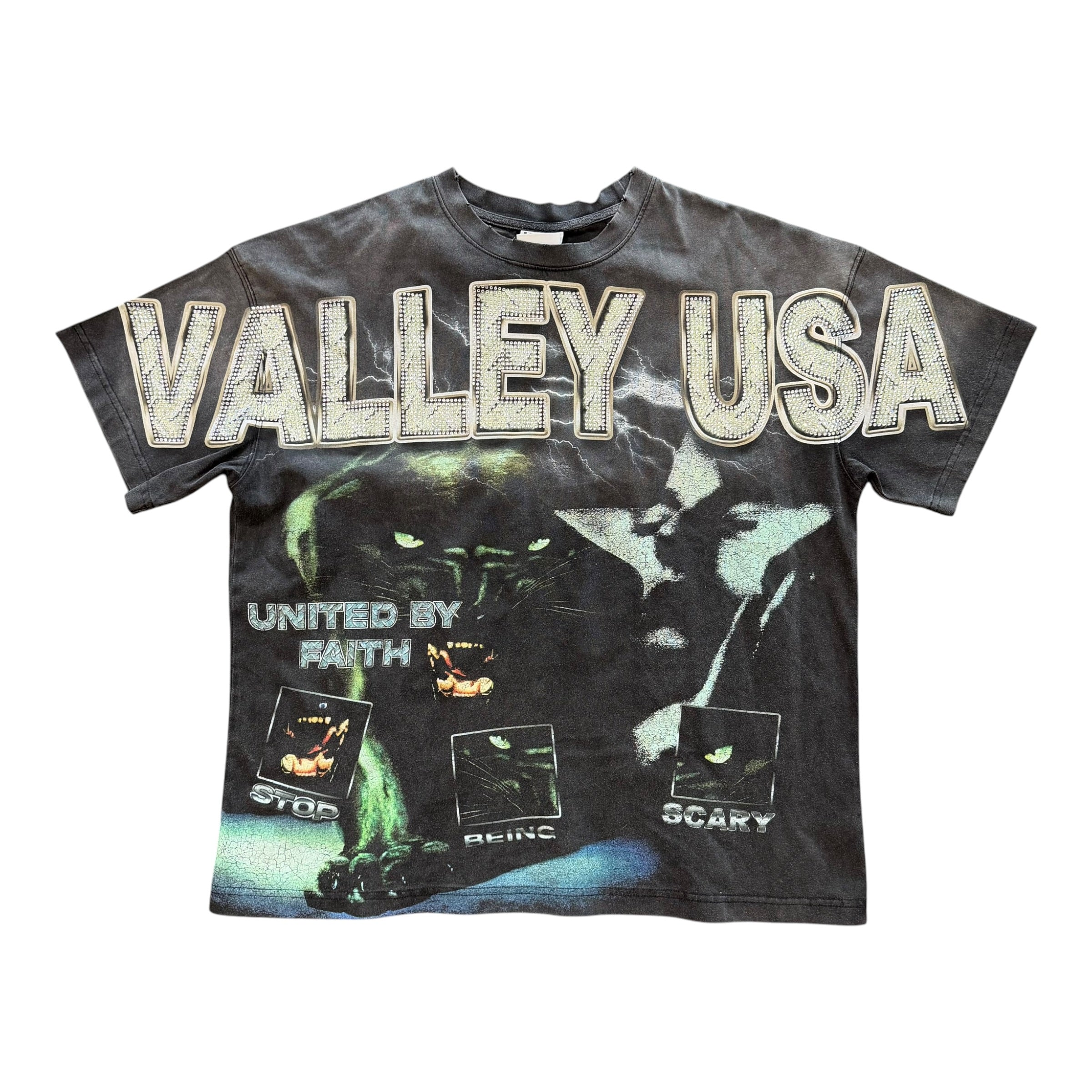 Vale Lives “Faith” Rhinestone Tee