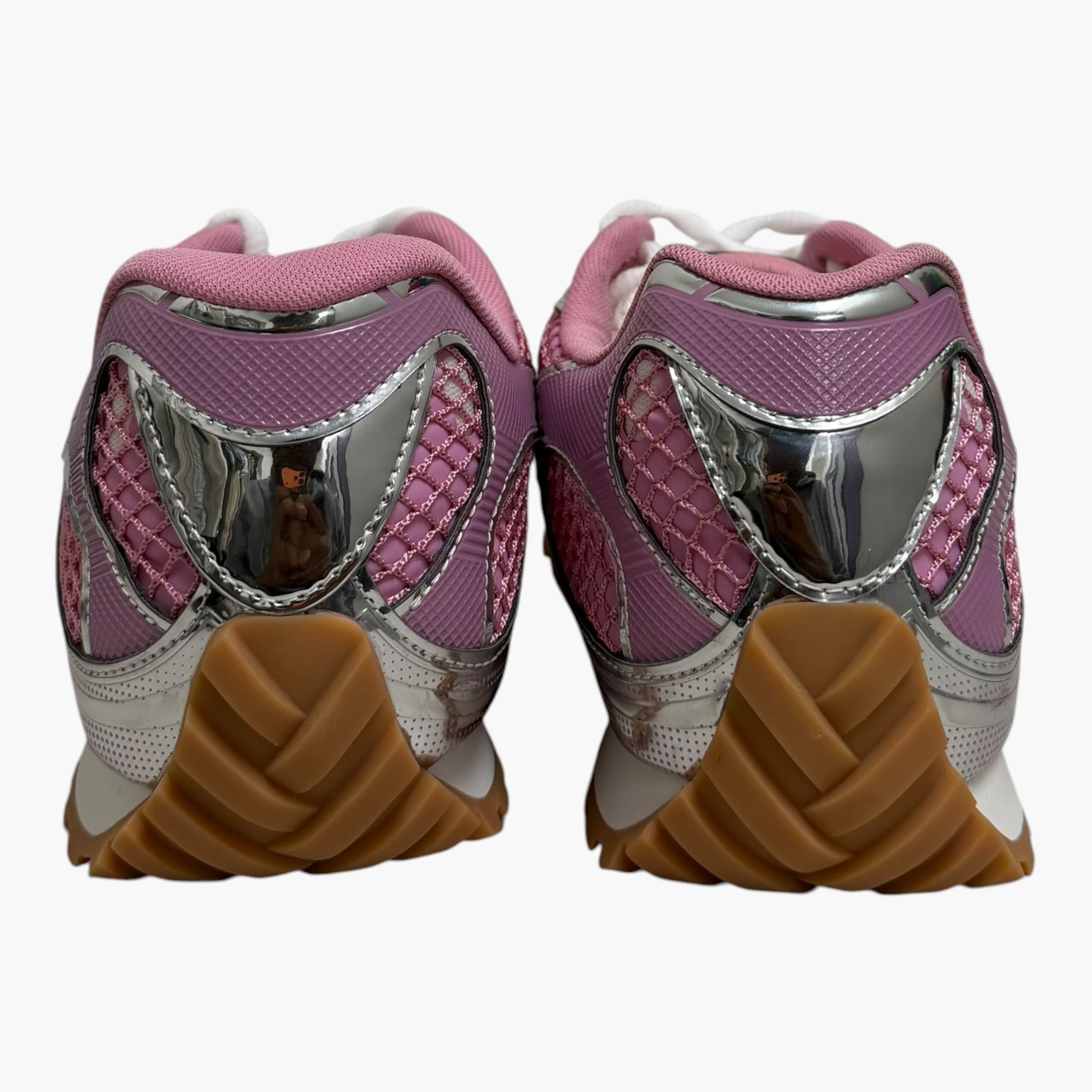 NEW Bottega Veneta Pink/Sliver Orbit Sneaker (NO BOX)