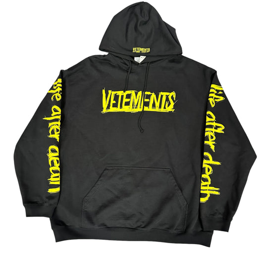 Vetements World Tour Blk/Yllw Hoodie