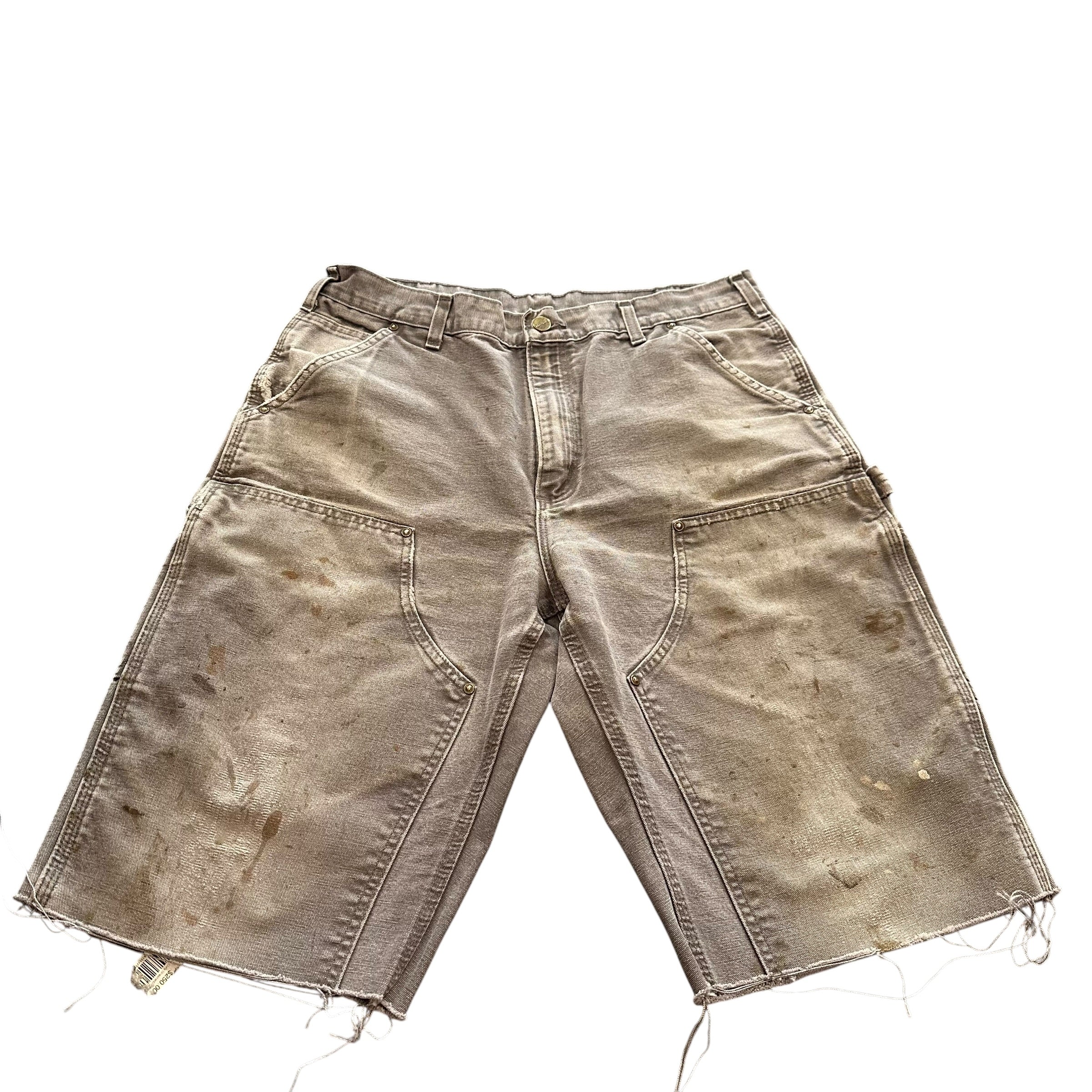 Gray Carhartt Double Knee Shorts(35)