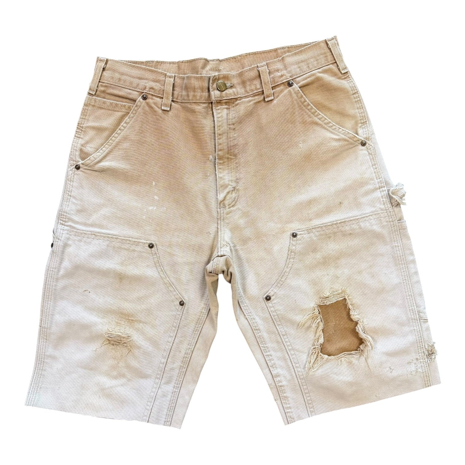Tan Carhartt Double Knee Shorts(34)