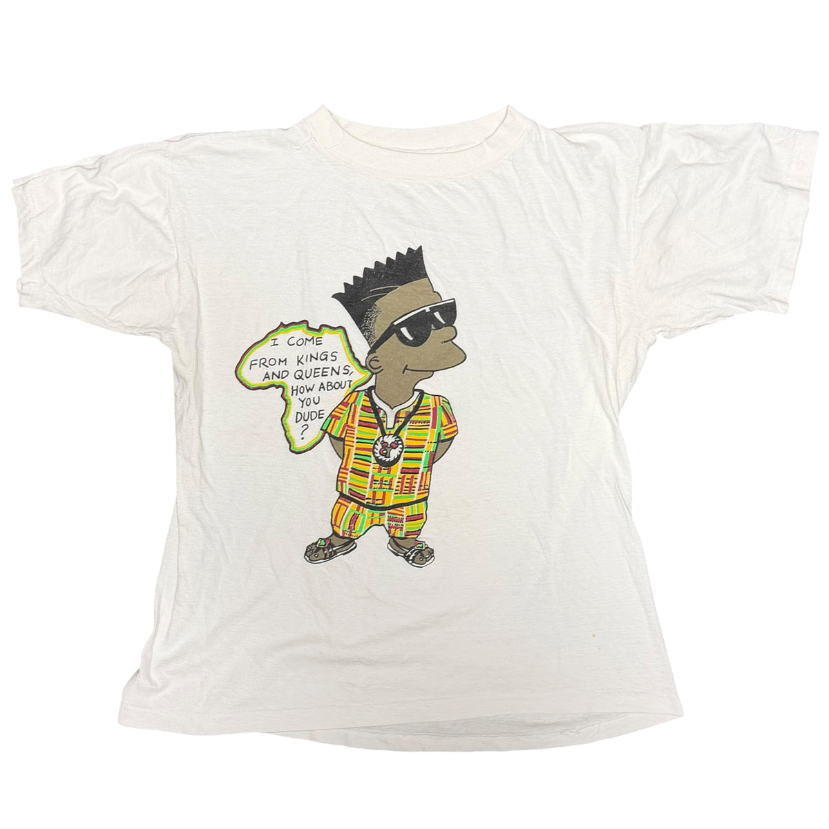 Vintage Bart Simpson “I Come From Kings And Queens” Tee