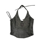 Harley Davidson Leather Studded Top
