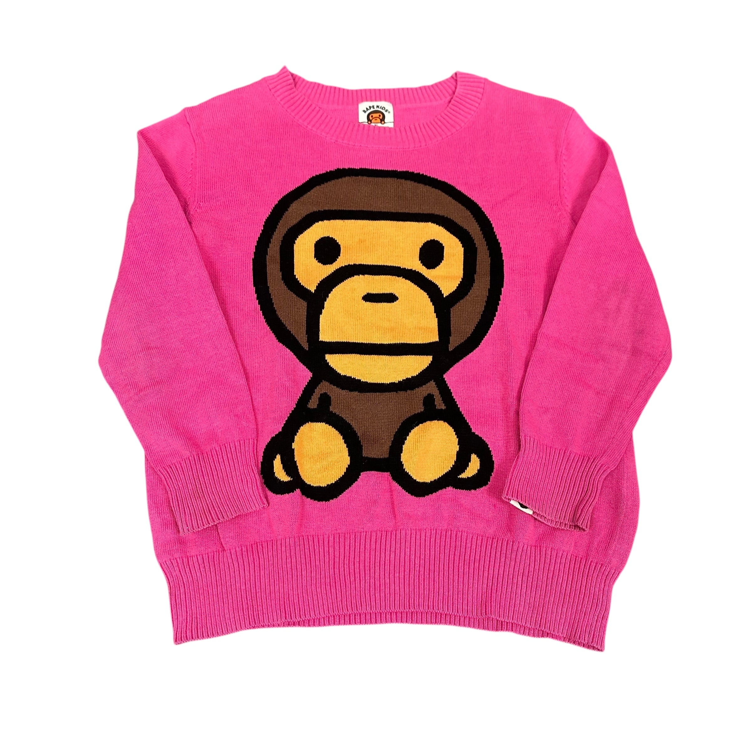 Bape Kids Milo Pink Sweater