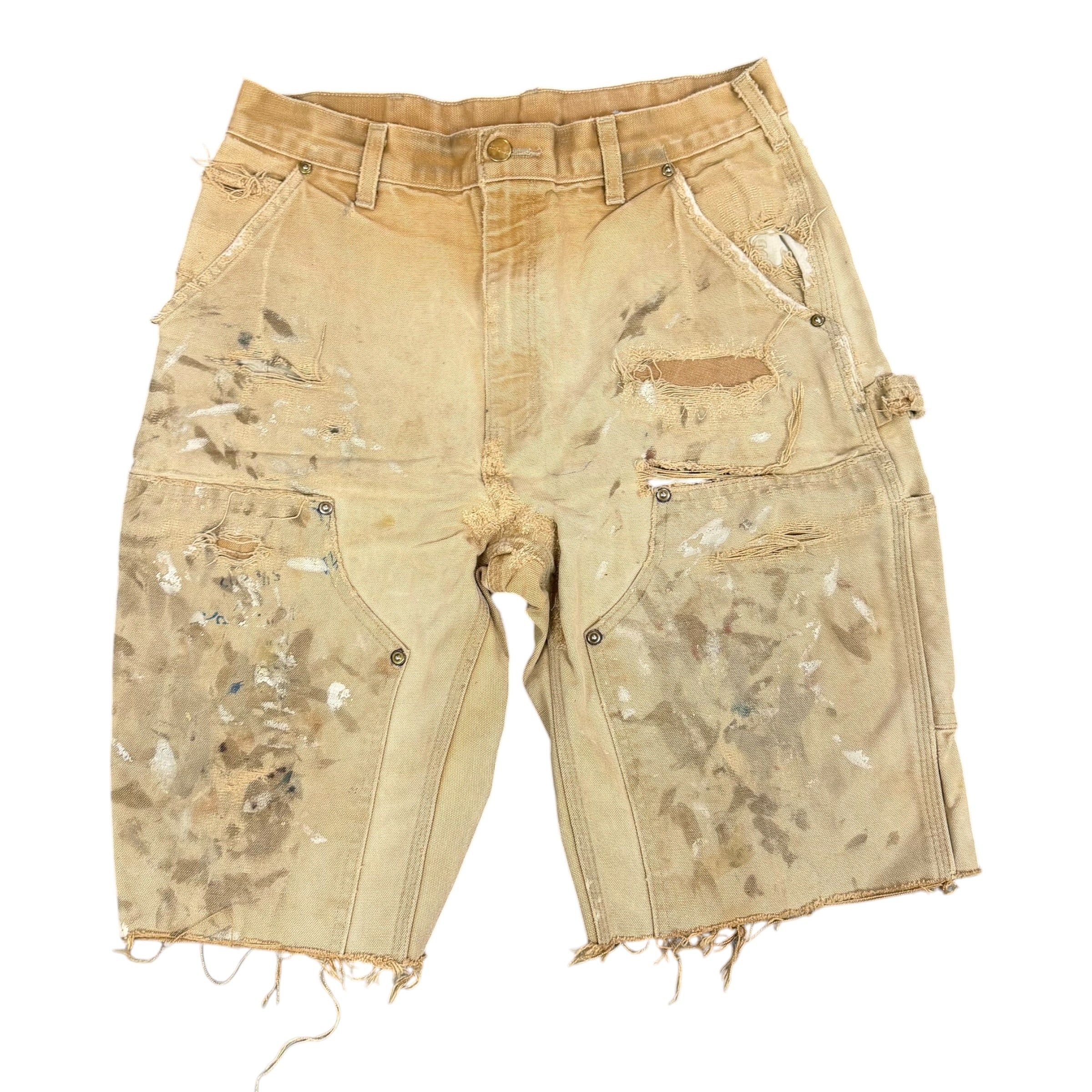 Vintage Carhartt Distressed Khaki Shorts