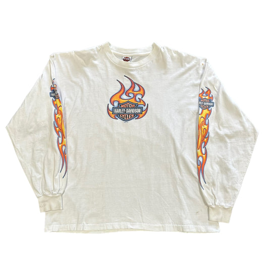 ‘01 Harley Hawaii Flame L/S Tee