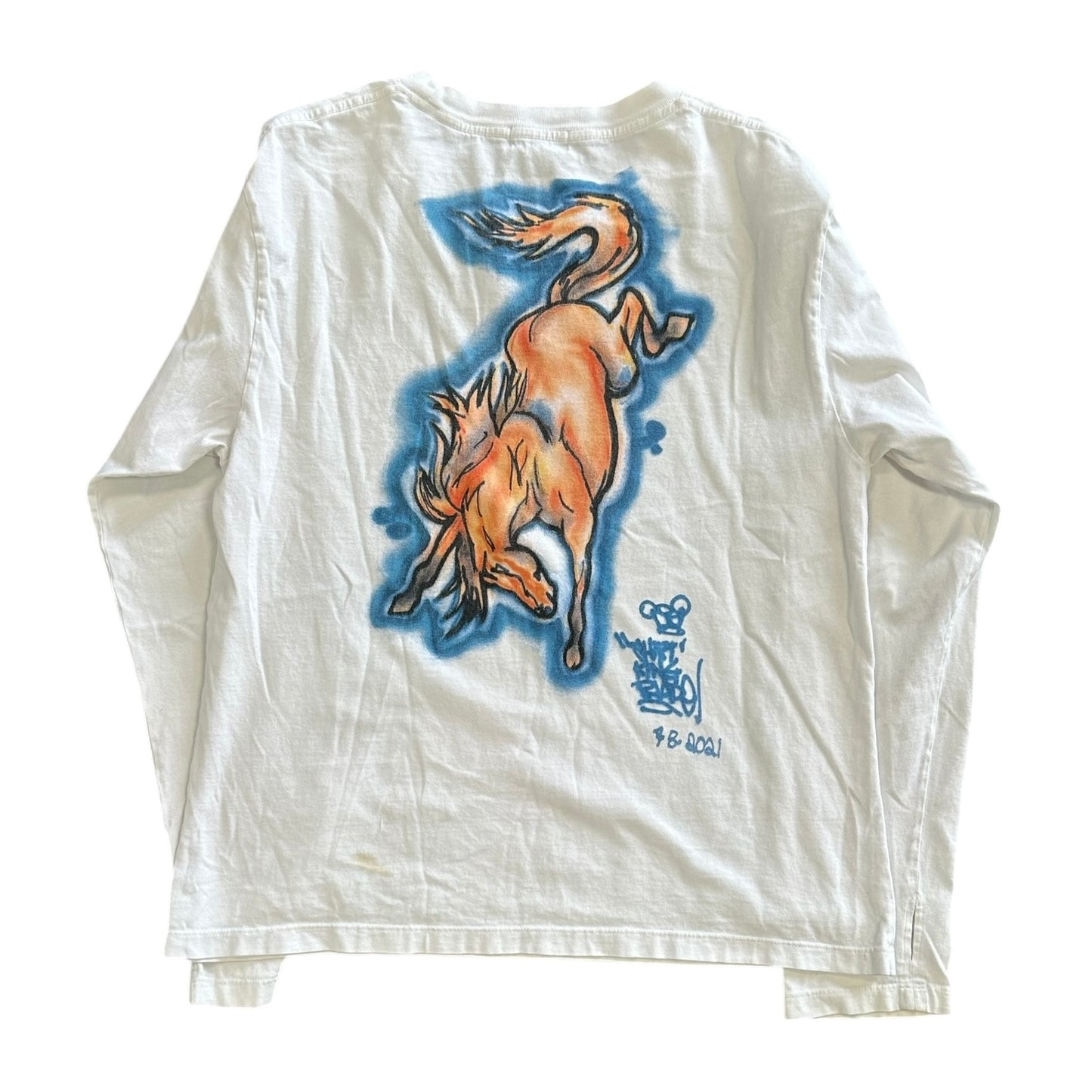 Unwanted Airbrush Horse L/S Tee