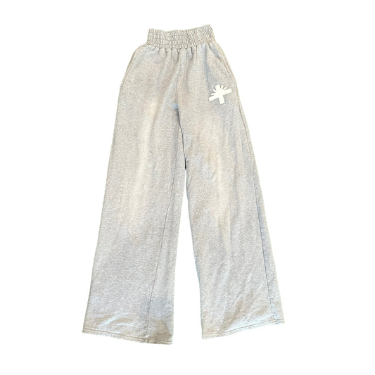 Vertabrae Grey Flare Sweats