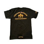 Black/Orange Chrome Hearts Tee