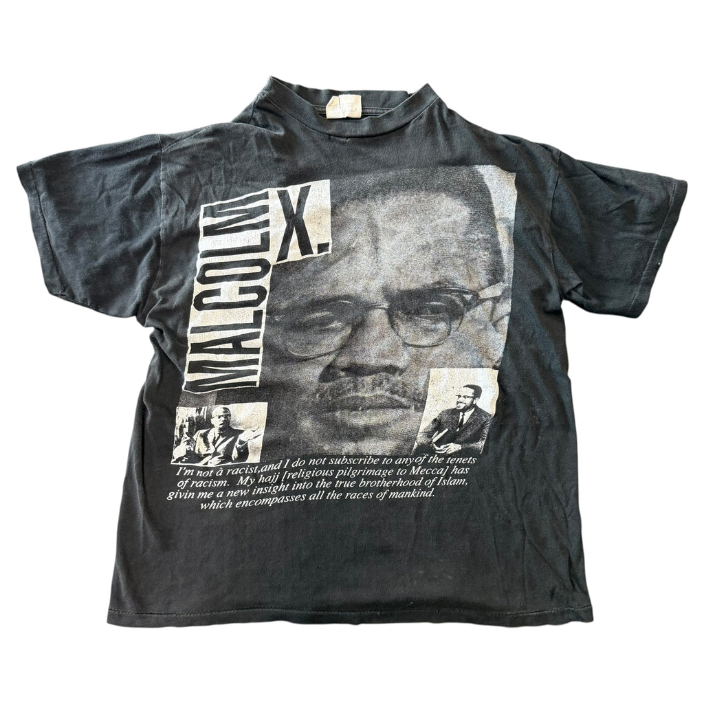 Vintage Malcom X Black Tee