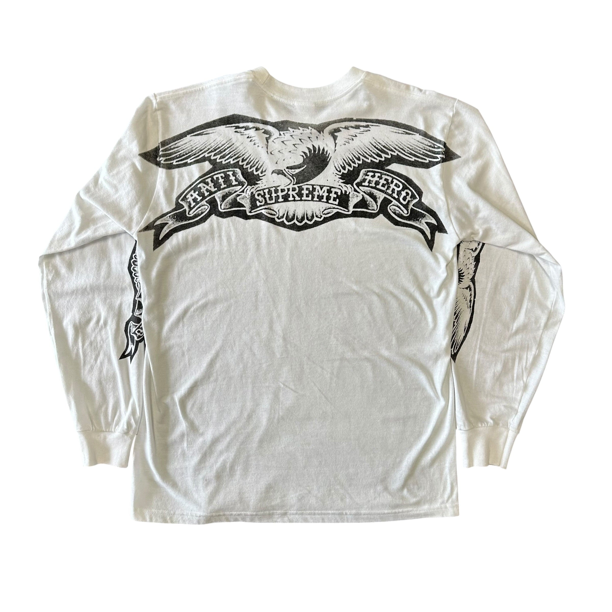 Supreme Anti Hero L/S White Tee
