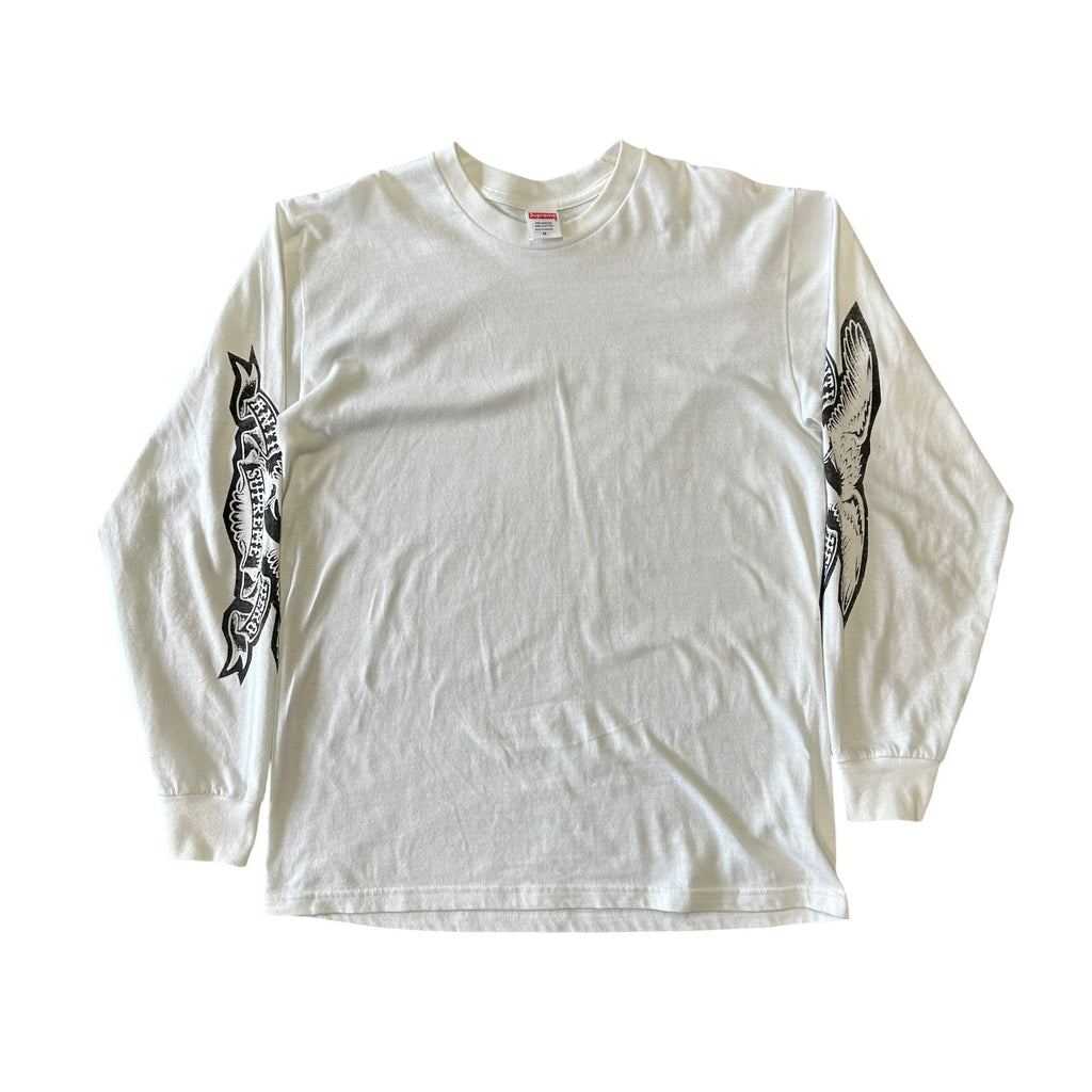 Supreme Anti Hero L/S White Tee