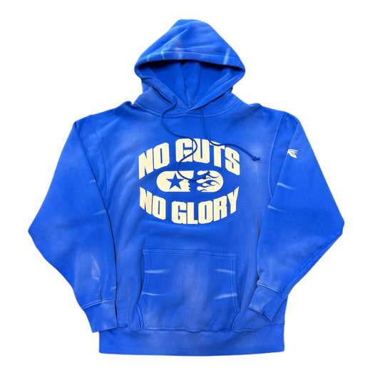 Blue Hellstar No Guts Hoodie