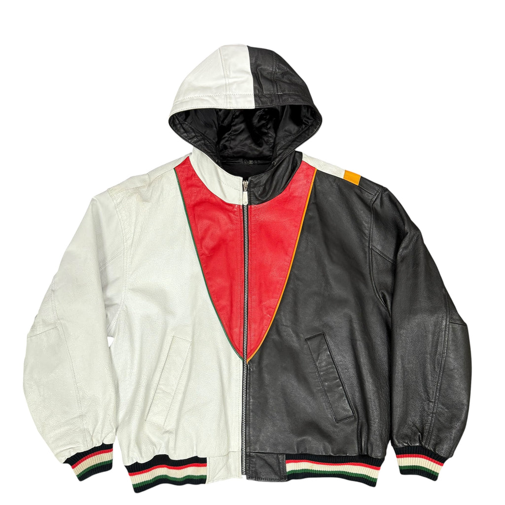 Vintage Yo! MTV Raps Leather Hooded Jacket