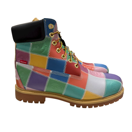 NEW Supreme x Timberland Patch Boots MultiColor