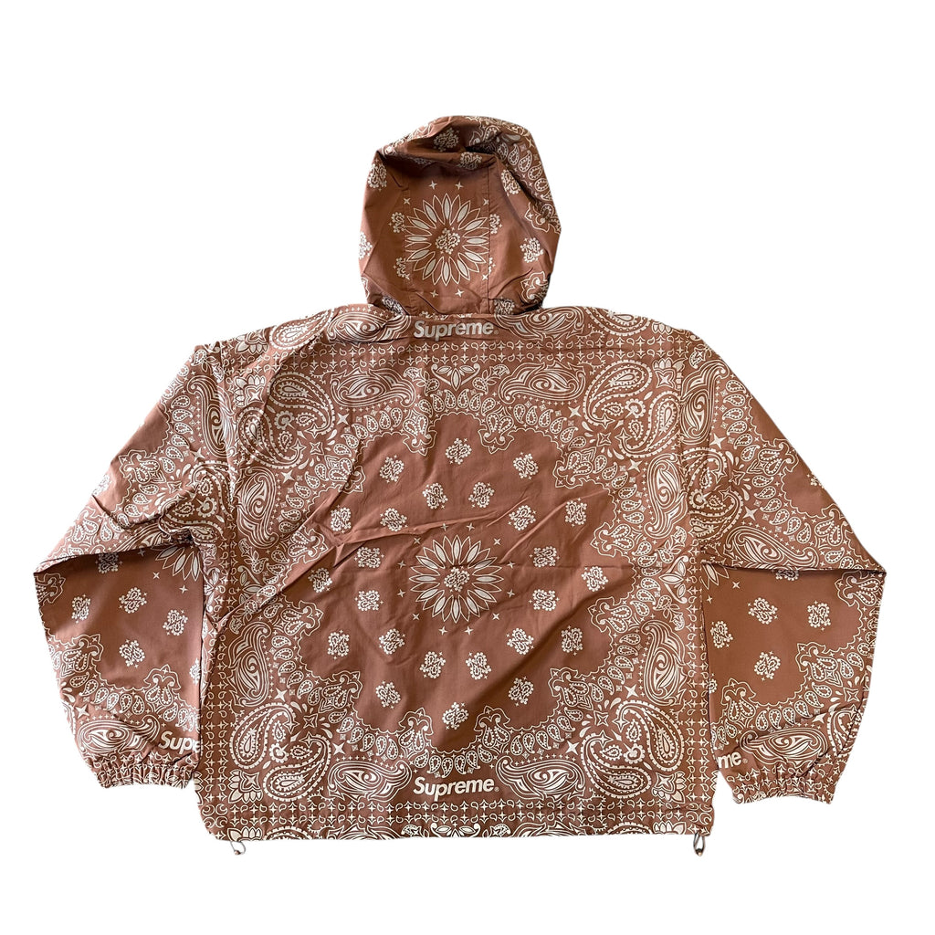 NEW Supreme Brown Paisley Anorak Jacket
