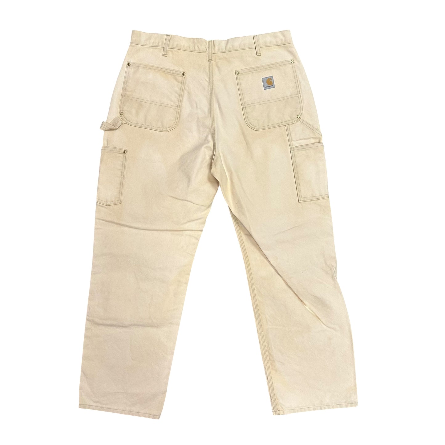 Cream Carhartt Double Knee Pants