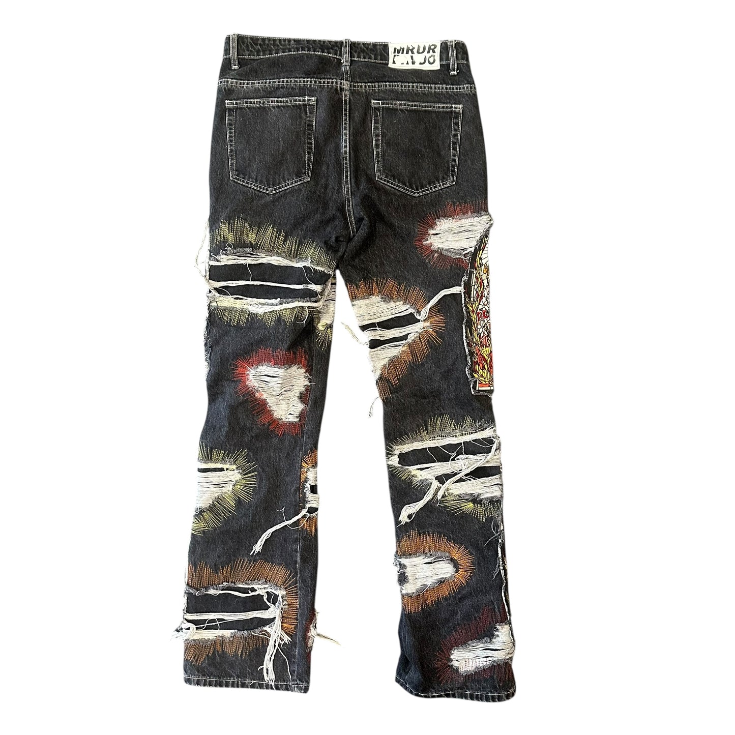 Who Decides War Black/Crimson Jeans