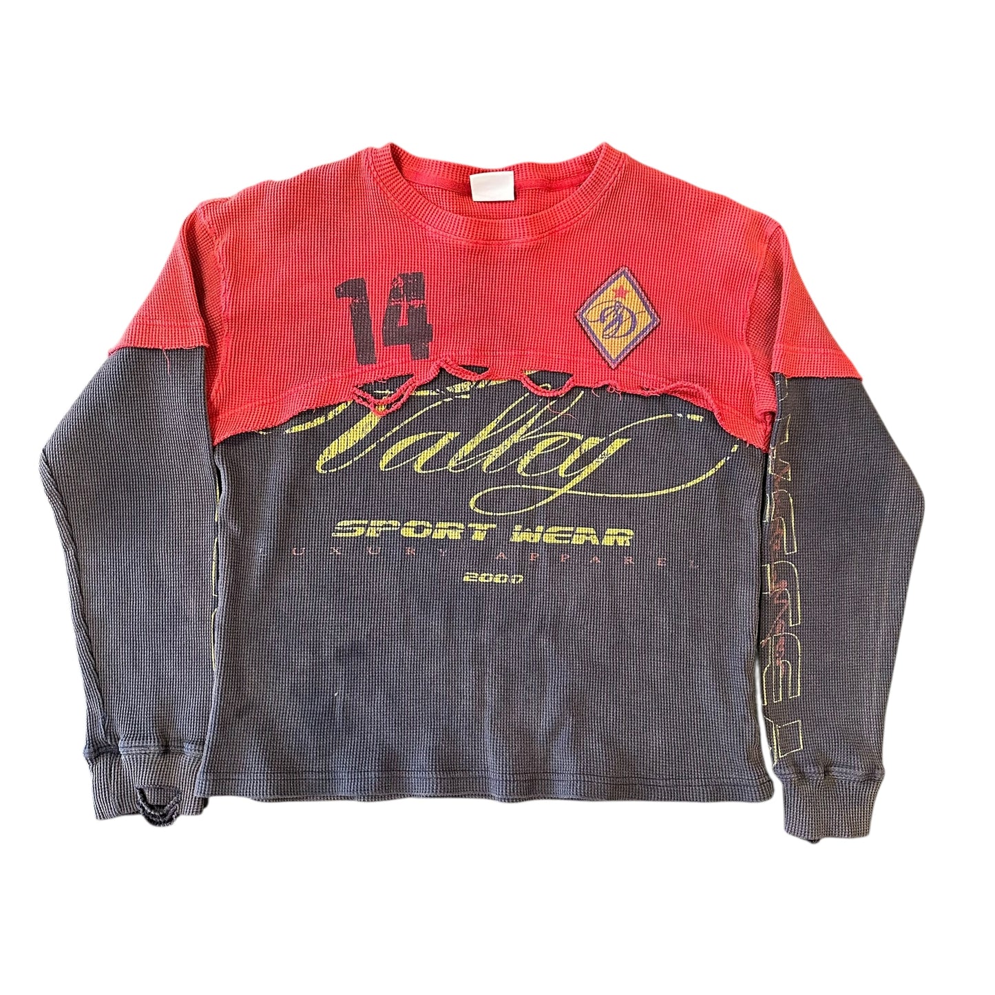 Vale Lives Red/Black Split Thermal Shirt