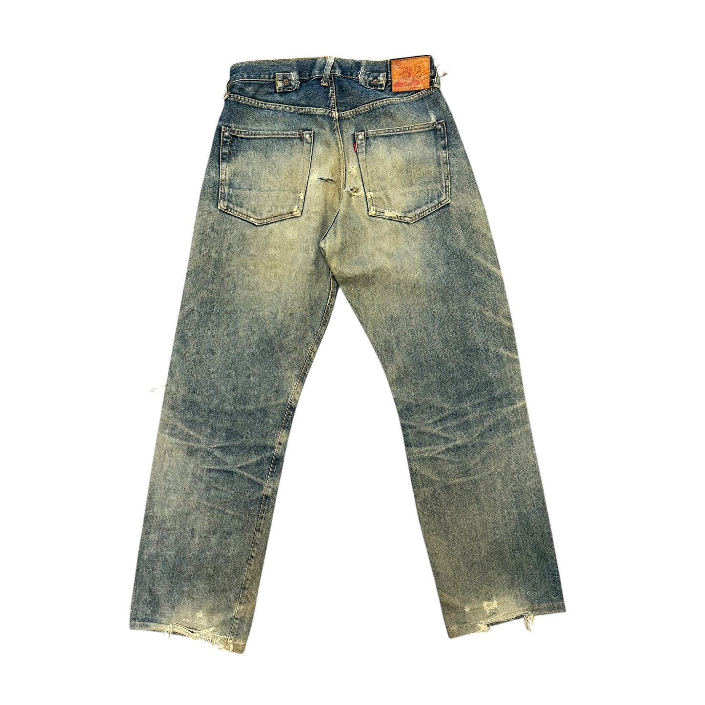 Evisu Distressed No Label Jeans