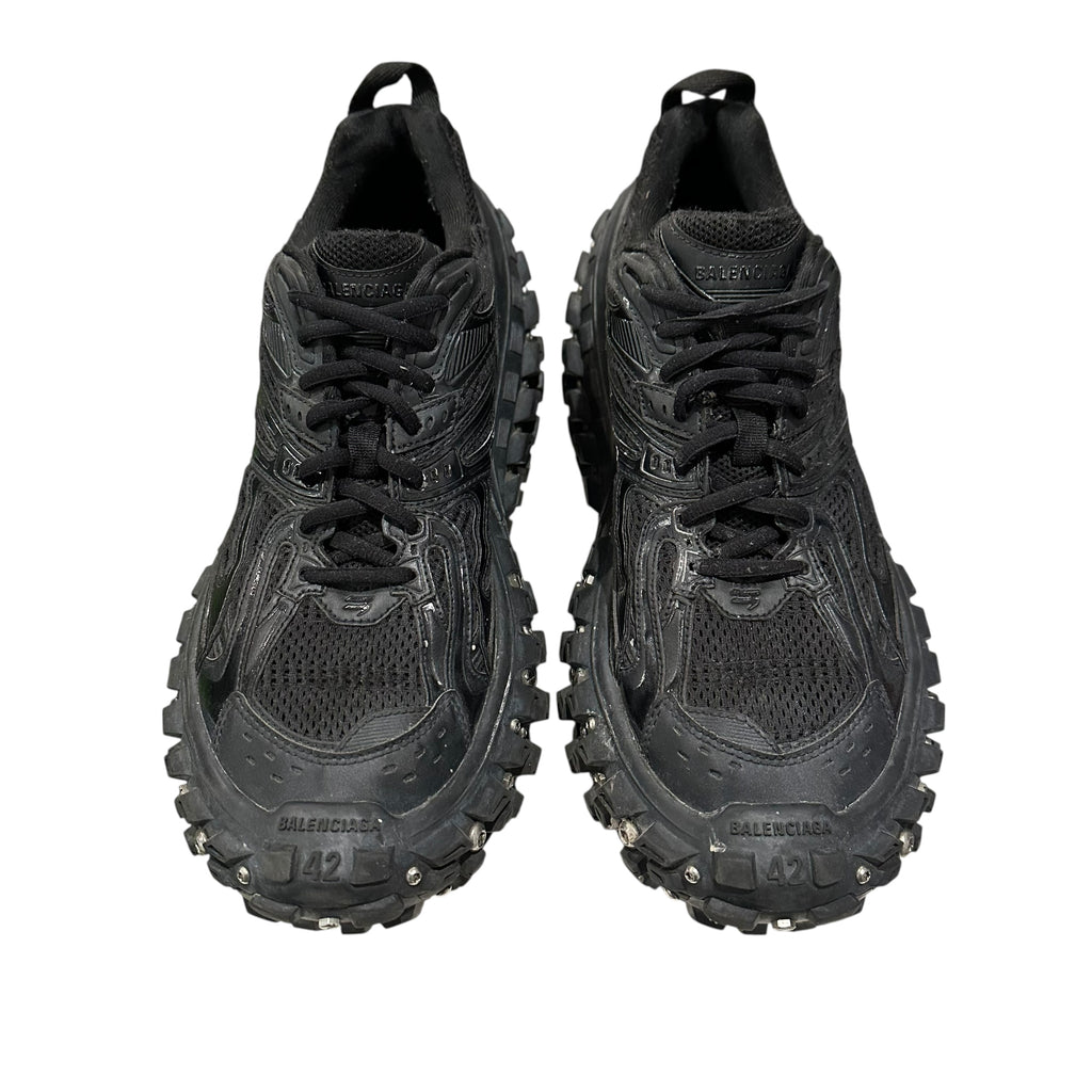 Balenciaga Studded Defender Sneakers Black
