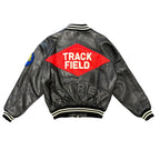 AVIREX Black Track Field Leather Jacket