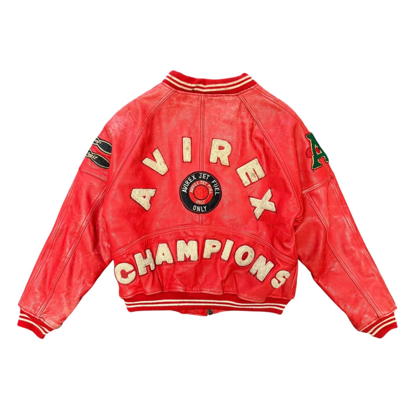 Avirex Red Champions Leather Jacket
