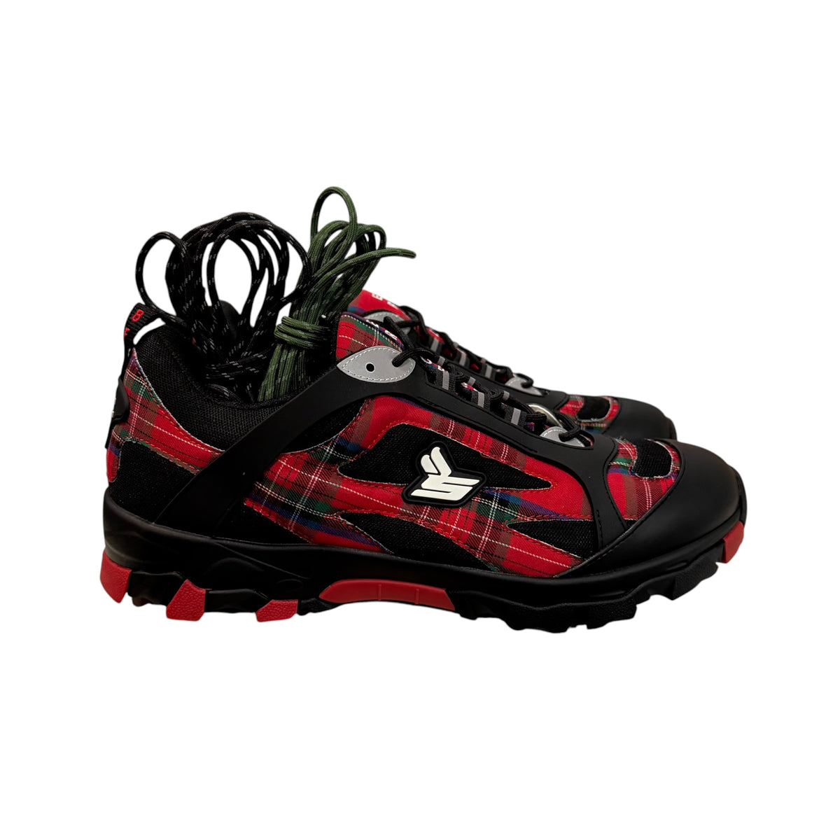 Brand New Eric Emanuel Black/Red Hiking Sneakers