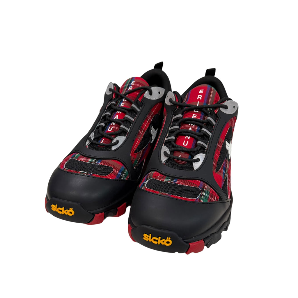 Brand New Eric Emanuel Black/Red Hiking Sneakers