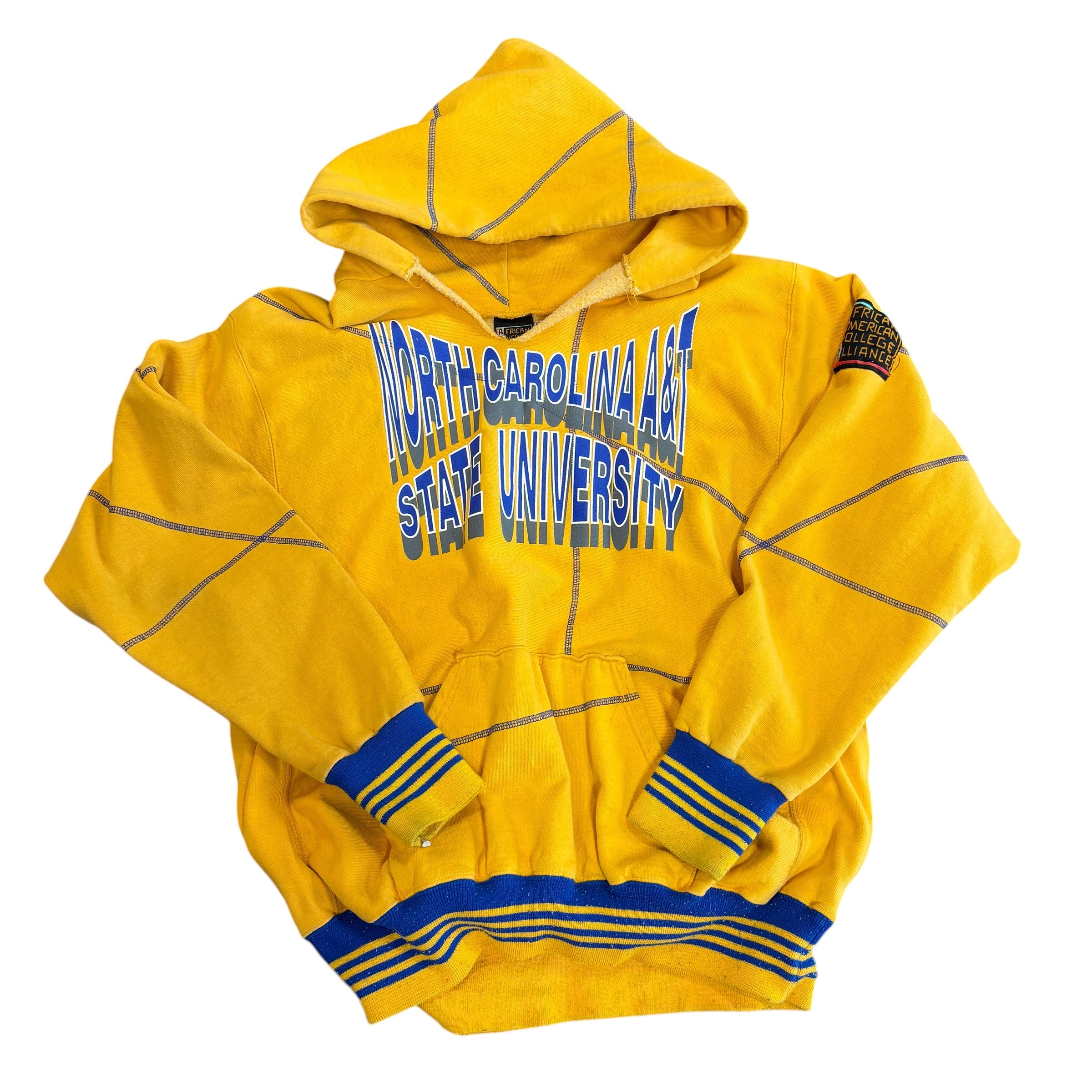 Vintage NCAT AACA Yellow Hoodie