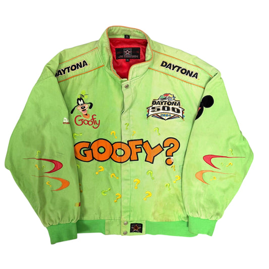 Vintage Goofy Green Nascar Jacket