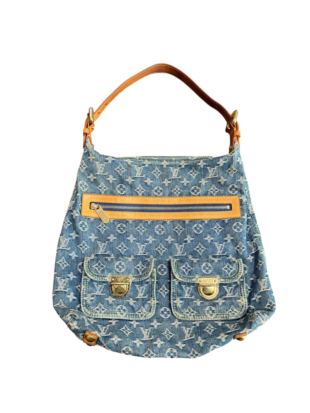 Louis Vuitton Denim Baggy GM Blue
