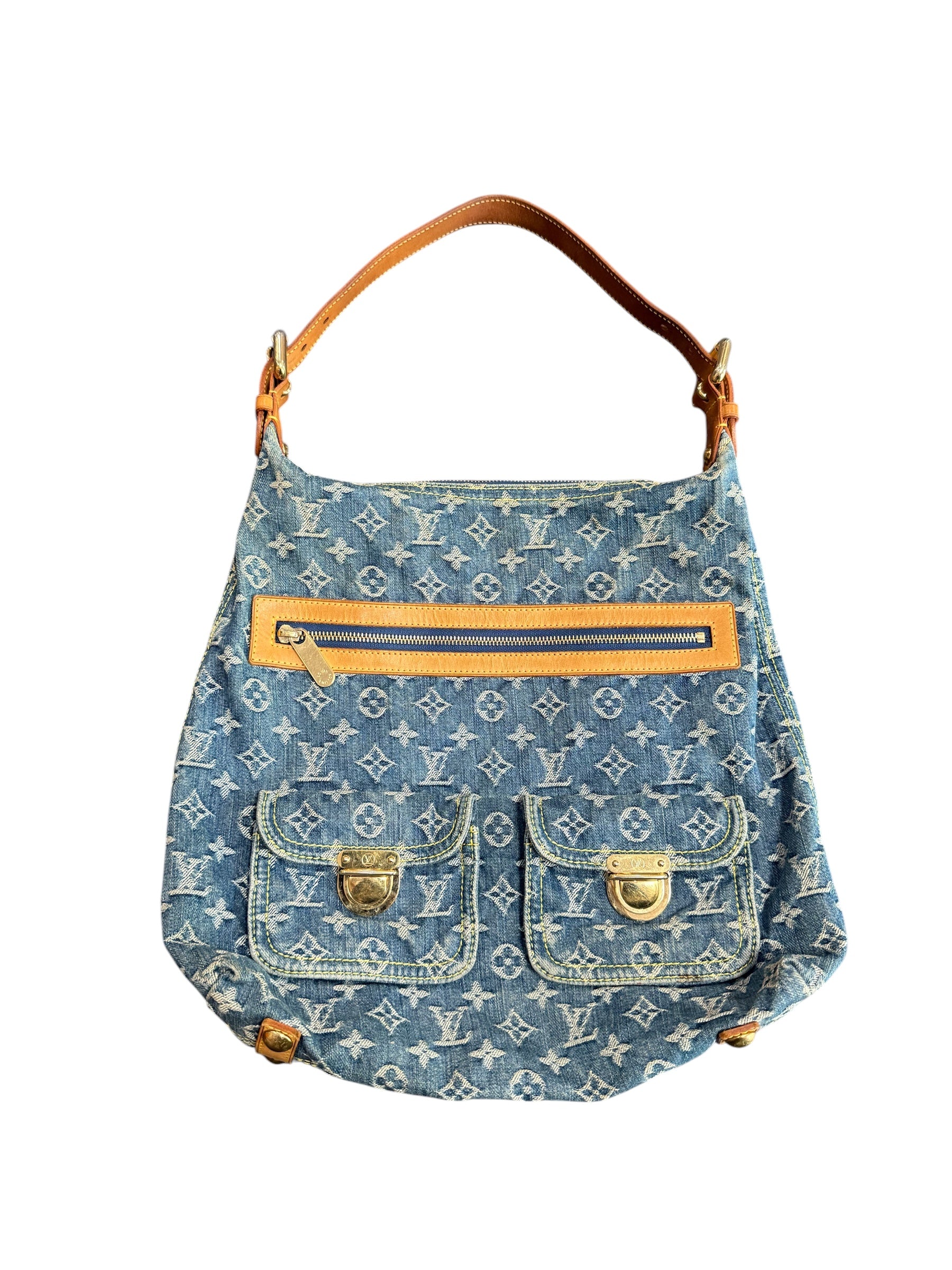 Louis Vuitton Denim Baggy GM Blue