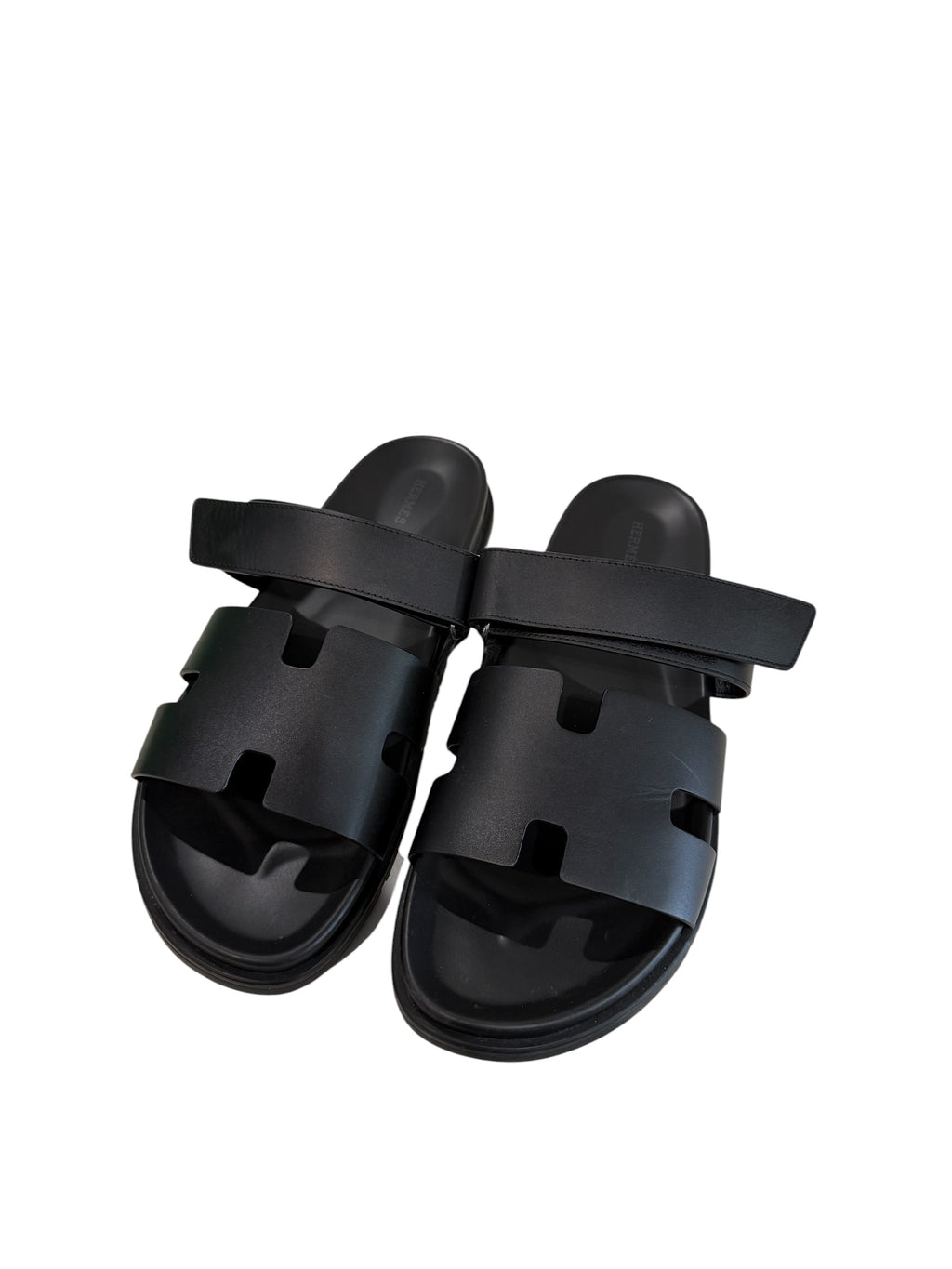 Hermes Chypre Black Slides(No Box)