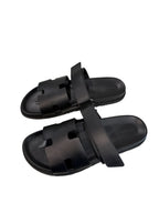 Hermes Chypre Black Slides(No Box)