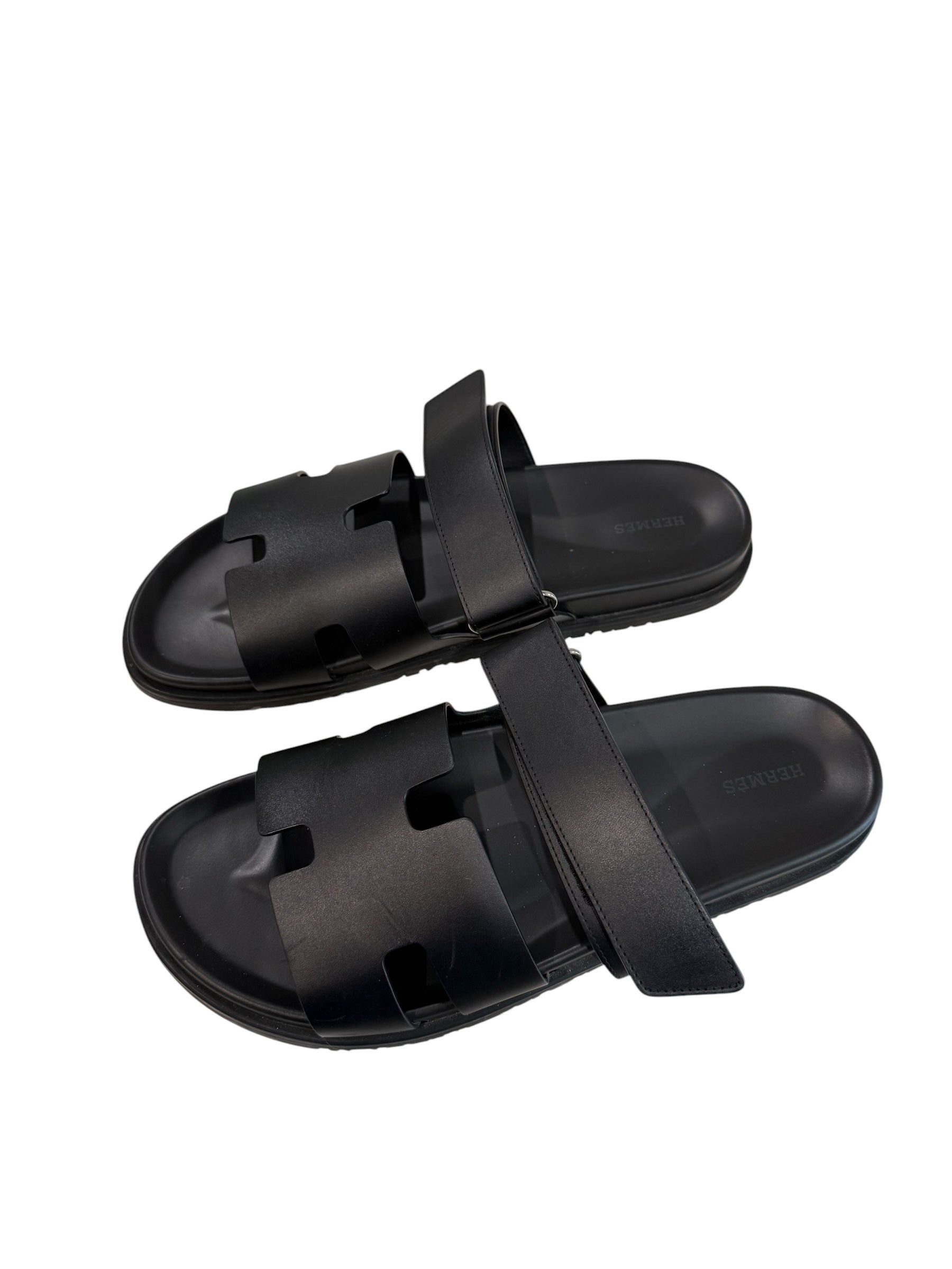 Hermes Chypre Black Slides(No Box)