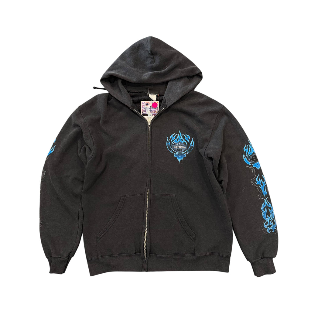 Harley Davidson Blue Flame Hoodie