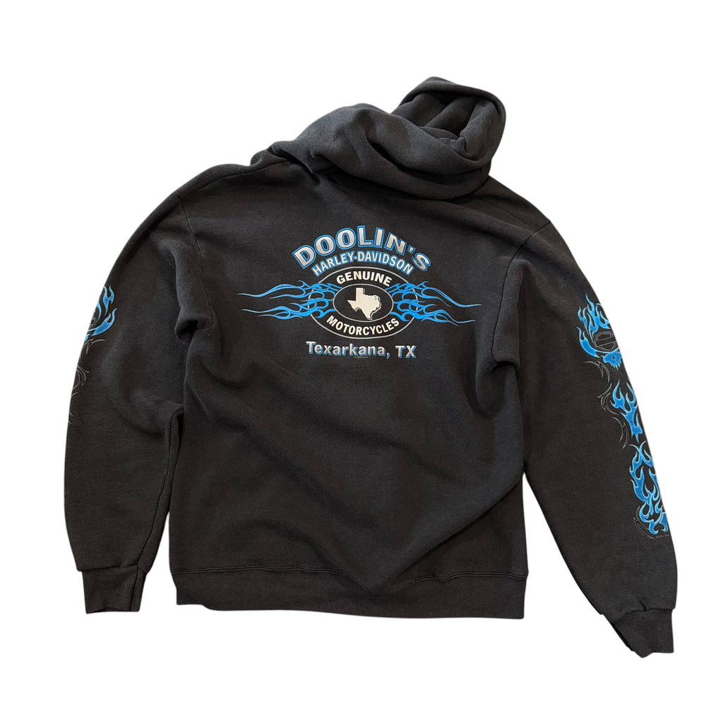 Harley Davidson Blue Flame Hoodie