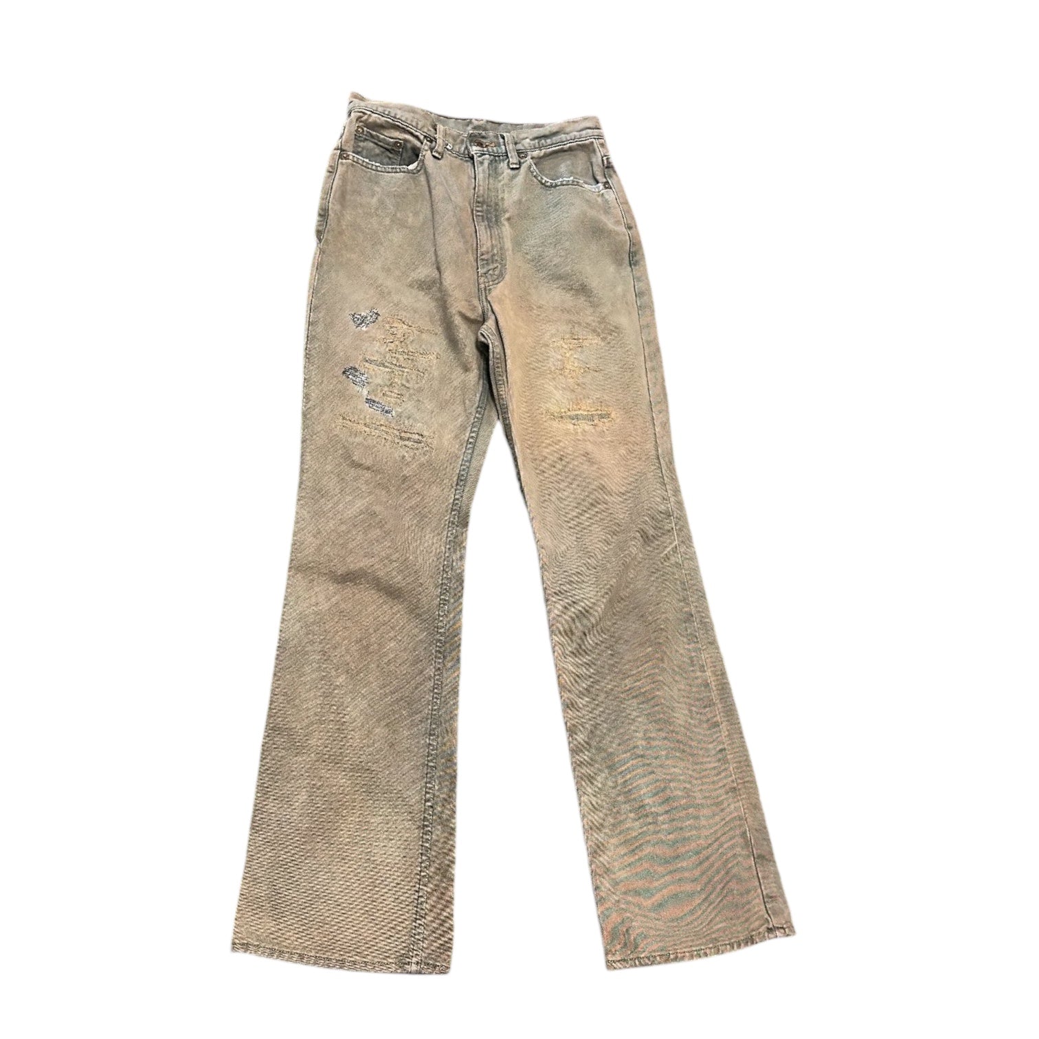 Vintage Mud Wash Repaired Denim