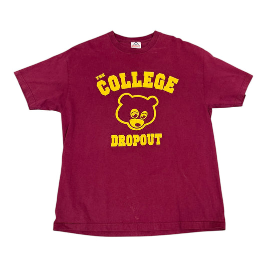 Vintage Kanye Maroon College Dropout Tee