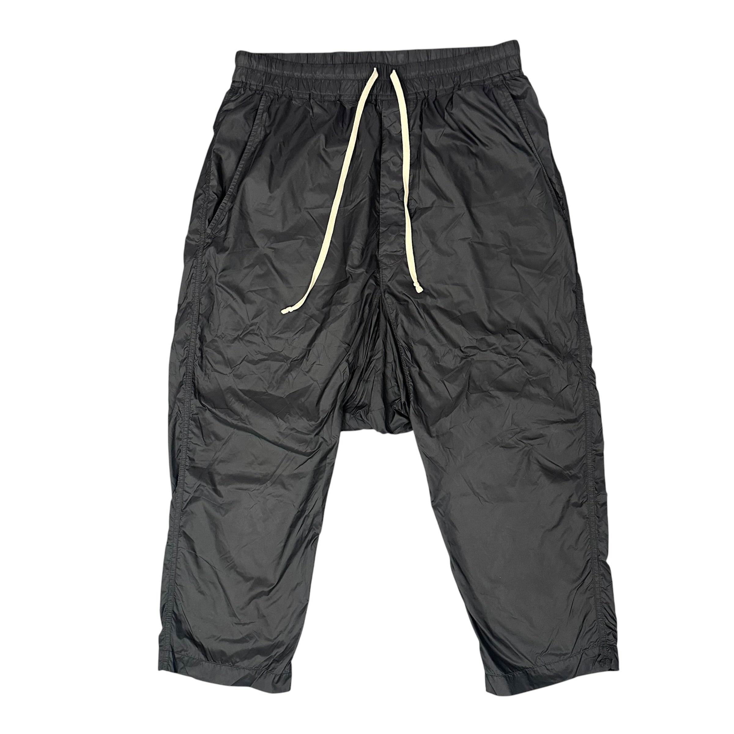 Rick Owens DRKSHDW Gray Temple Drawstring Cropped Trousers