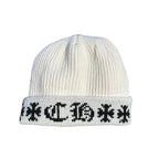 Chrome Hearts Big Dad Cashmere Beanie white