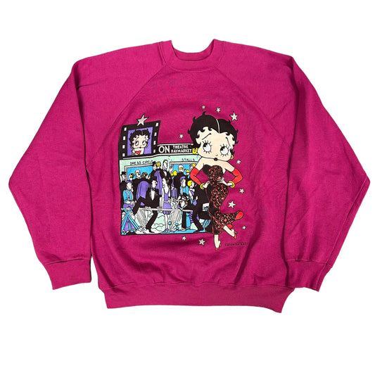 Fuchsia Betty Boop crewneck