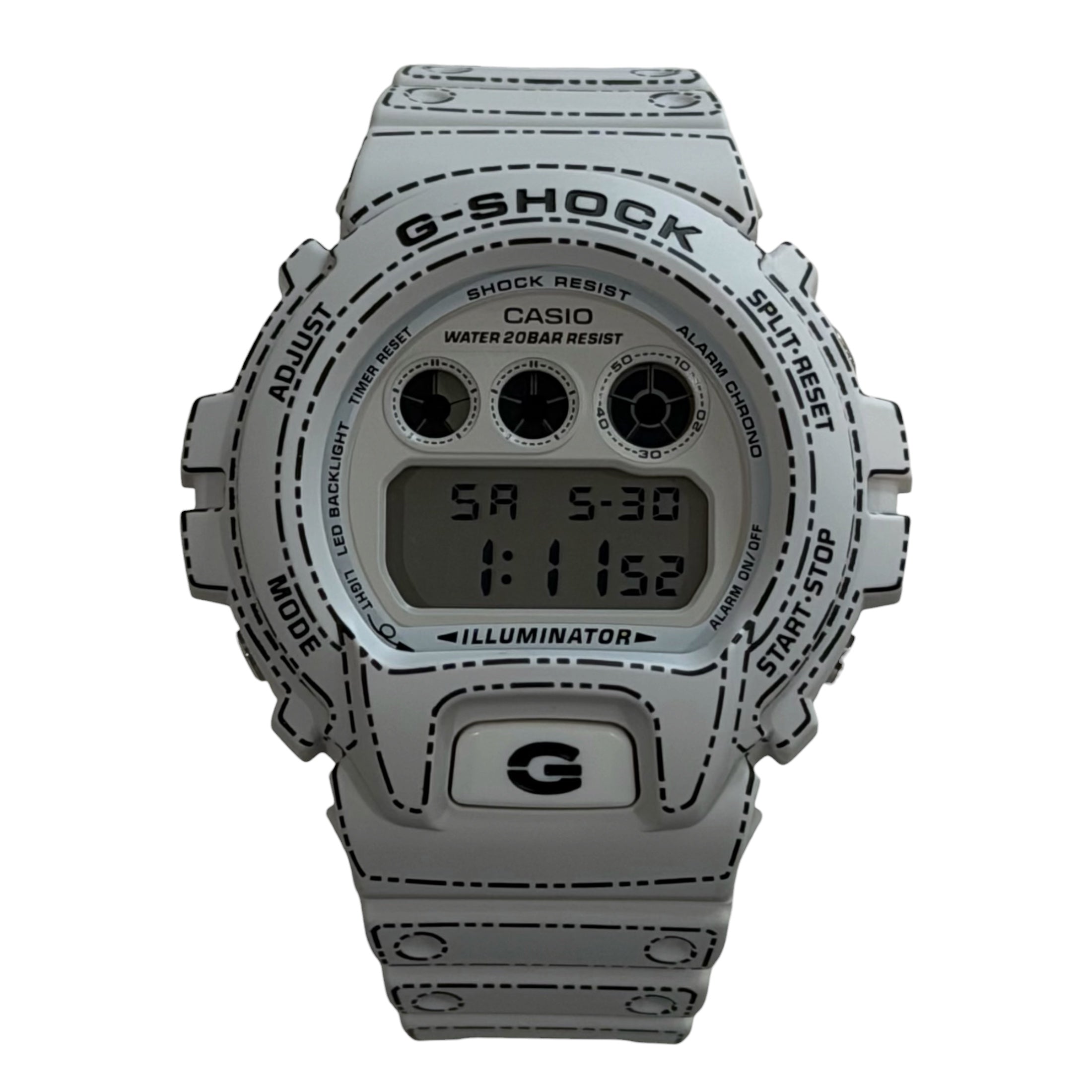 G Shock White/Black “Origami”