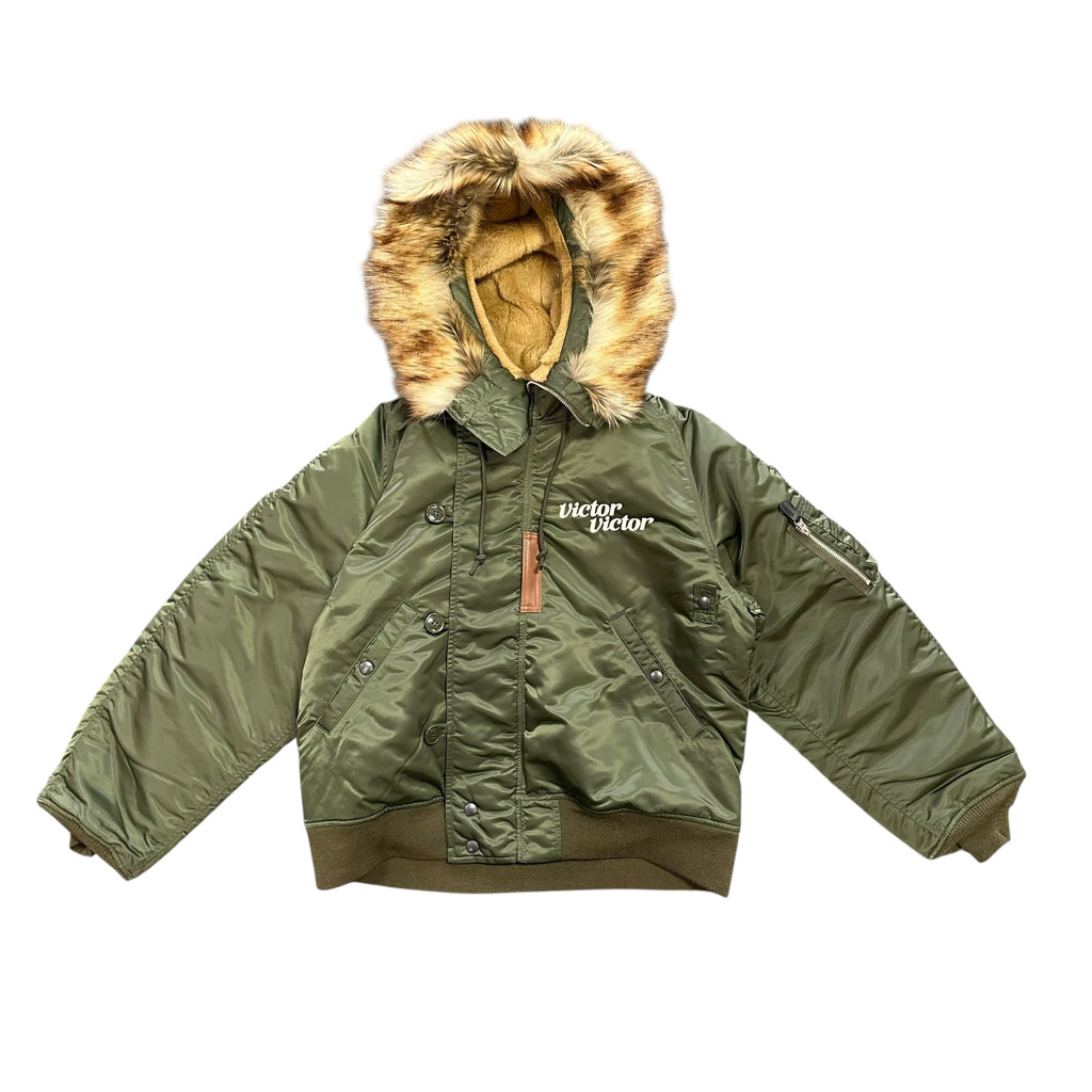NEW Victor Victor Hooded Bomber Jacket