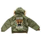 NEW Victor Victor Hooded Bomber Jacket