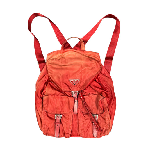 Prada Red Backpack